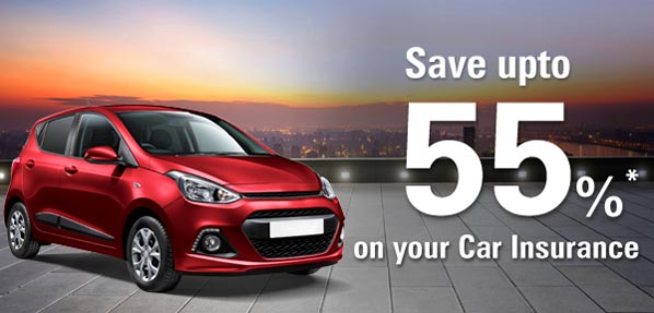 Save upto 55% on your Car Insurance