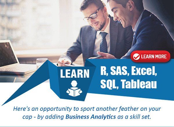 Pro School - R, SAS, Excel, SQL, Tableau